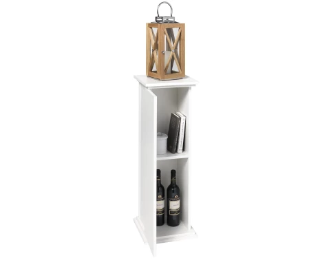 E-shop Skrinka v optike stĺpa Essex 2, výška 89 cm, biela%