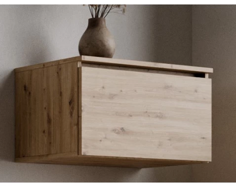 E-shop Nástenná skrinka Asko Living, 60 cm, dub artisan%