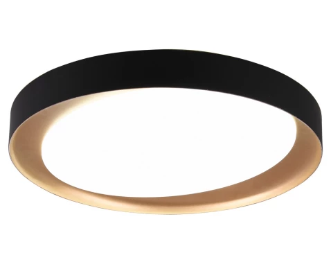 E-shop Stropné LED osvetlenie Zeta 48 cm, čierno-zlaté%