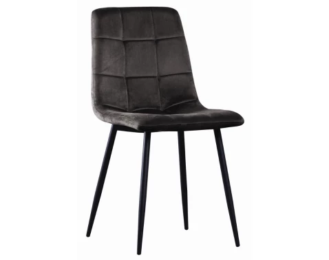 Jedálenská stolička Velvet, antracitová látka%