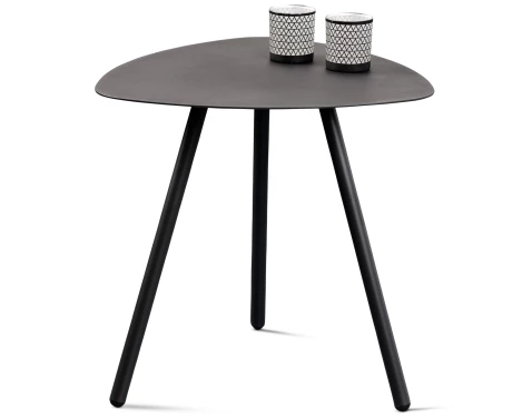 Stolík Mira, priemer 50 cm, antracitový%