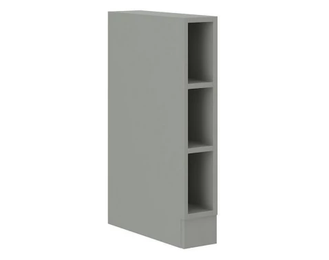 E-shop Dolný kuchynský regál Karmen 15D, 15 cm, svetlo šedý%