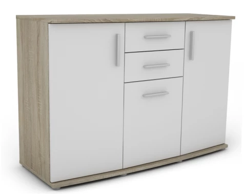 Komoda Rondo, dub sonoma/biela%