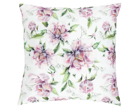 E-shop Dekoračný vankúš 45x45 cm, pivonky, zamatový%