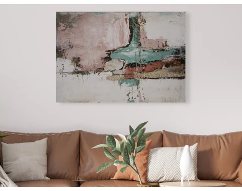 E-shop Ručne maľovaný obraz Abstrakcia I 100x70 cm, 3D štruktúra%