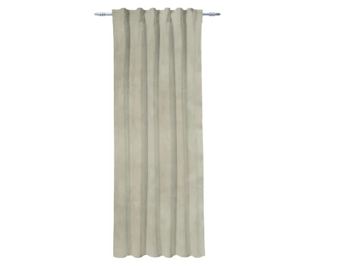 E-shop Záves Nantes 140x245 cm, béžová zamatová štruktúra%