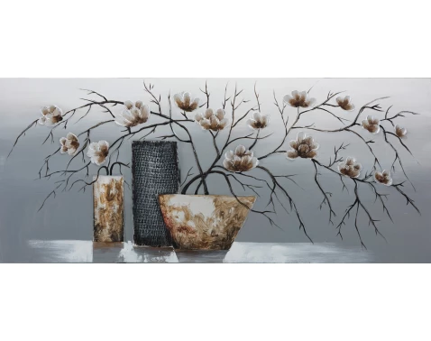 E-shop Ručne maľovaný obraz Dekoratívne zátišie 140x60 cm, olejomaľba%
