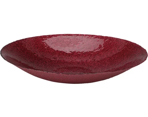 Dekoratívna misa 40 cm, červená%