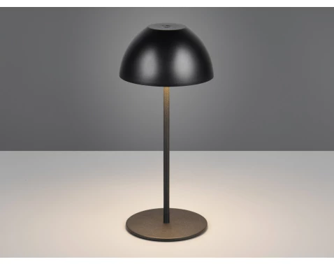 Nabíjacia LED stolná lampička Ortiz, čierna%