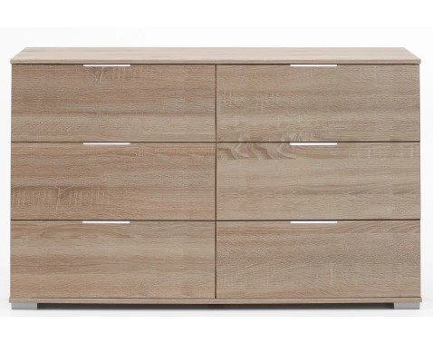 E-shop Zásuvková komoda Easy Plus, 130 cm, dub sonoma%