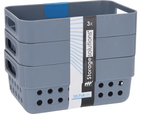 Úložný košík (3 ks) 350 ml, rôzne farby%