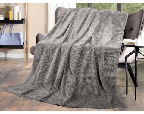 E-shop Flanelová deka Cashmere Dots 220x240 cm, šedá%