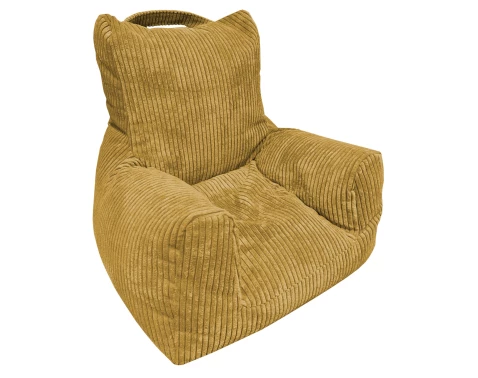 Detské kreslo Tobi Plus, žltá štruktúrovaná látka%