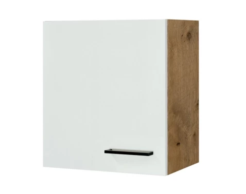 E-shop Horná kuchynská skrinka Avila H50, dub lancelot/krémová, šírka 50 cm%