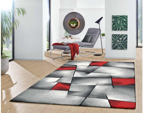 E-shop Koberec Brilliance 160x230 cm, šedo-červený%