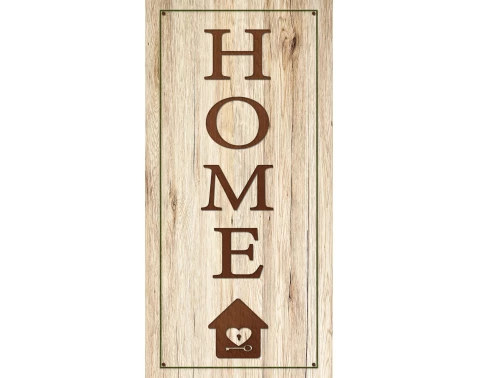Obraz na plátne Home, 20x40 cm%