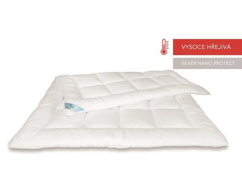 Prikrývka Mona Lucy Silver Protect 200x200 cm, vysoko hrejivá%