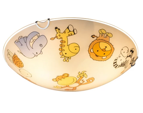 Stropné detské osvetlenie Kiddy 30 cm, zvieratká%