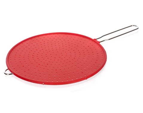E-shop Ochranné sito na panvicu Culinaria 28 cm, červené, silikon%