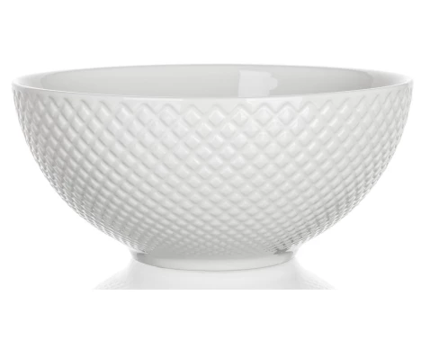 Miska Diamond Line, biela s reliéfem%