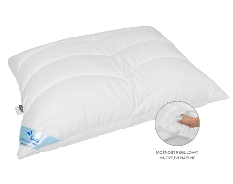 Vankúš Mona Lucy Antistress 70x90 cm, carbon, prešívaný%