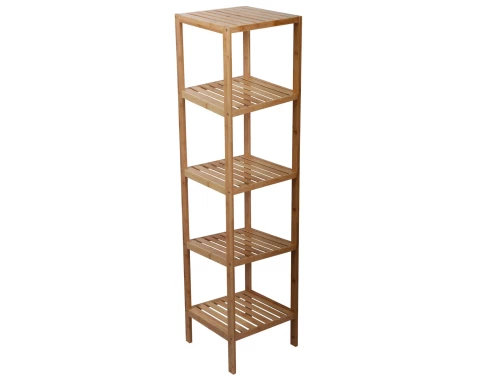 Drevený regál Bamboo, 5 políc%