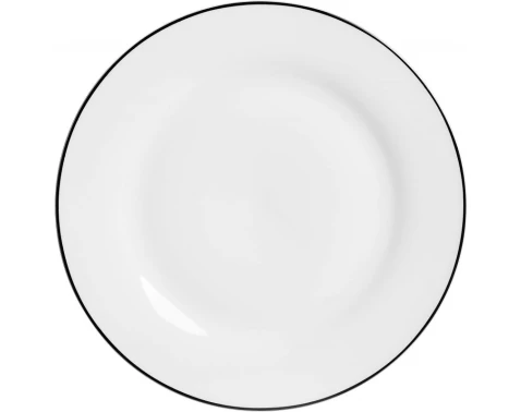 Plytký tanier 27 cm Lineo, biely%