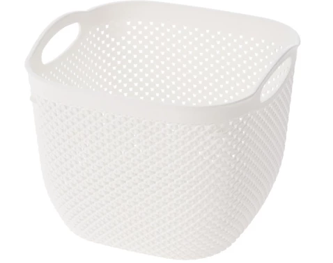 Úložný koš Diamond 630 ml, biely/čierny%