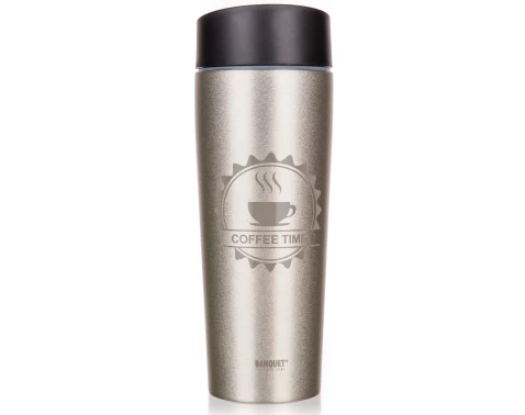 E-shop Cestovný termohrnček Coffee 350 ml, farba slonová kosť%