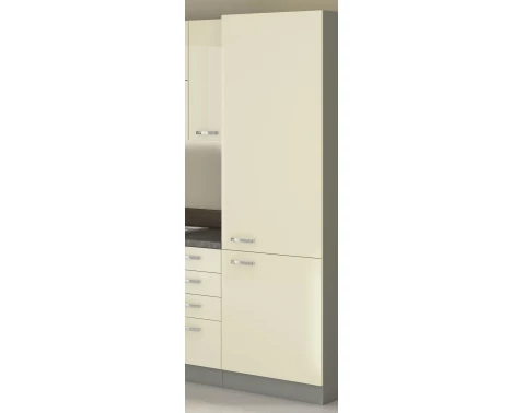 E-shop Vysoká kuchynská skriňa Karmen 40DK, 40 cm, šedá/krémová%