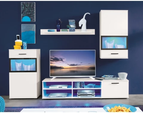 E-shop Sada LED osvetlenie (6 ks) modré svetlo%