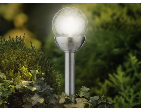 E-shop Solárna lampa Guľa 8x30 cm, efekt praskliny%