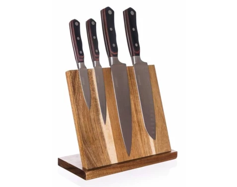E-shop Magnetická doska na nože 26x23 cm, akáciové drevo%