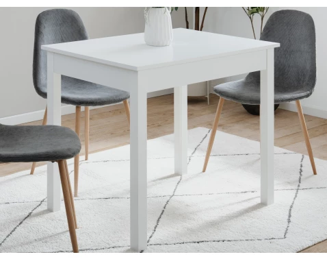 E-shop Jedálenský stôl Capri 90x67 cm, biely%