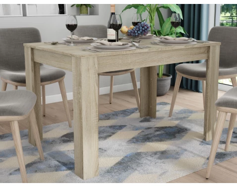 E-shop Jedálenský stôl Adam 120x80 cm, dub sonoma, rozkladací%