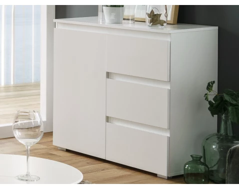 E-shop Komoda so zásuvkami Image 80 cm, biela%