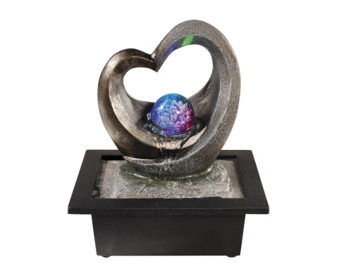 Vodná fontána LED RGB Lumineo srdce%