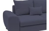 Rohová sedacia súprava Yoko, tmavo modrá látka