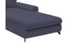 Rohová sedacia súprava Yoko, tmavo modrá látka