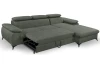 Rohová sedacia súprava Scala, olivovo zelená látka, pravý roh
