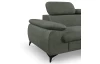 Rohová sedacia súprava Scala, olivovo zelená látka, pravý roh