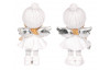 Vianočné dekorácie (2 druhy) Anjel v bielych šatách, 11 cm
