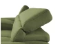 Rohová sedacia súprava Speedway, olivovo zelená látka, ľavý roh