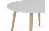 Okrúhly konferenčný stolík Porto 80 cm, biely