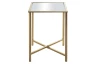 Štvorcový odkladací stolík Lagos 39x39 cm, zlatý