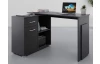 Rohový písací stôl Andy, čierny
