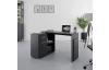 Rohový písací stôl Andy, čierny