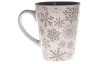 Vianočný hrnček Snehové vločky 320 ml, hnedo-biely