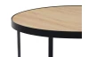 Okrúhly konferenčný stolík Nordberg, 80 cm, svetlý dub