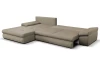 Rohová sedacia súprava Bono, svetlo hnedá látka